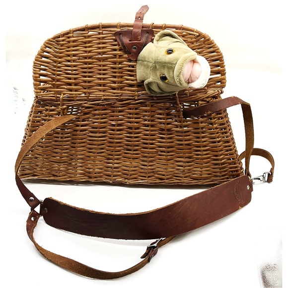 Classic Split Willow Creel w/ Harness - 12" - Fly Fishing Cabin Critters 2002 - Picture 4 of 5